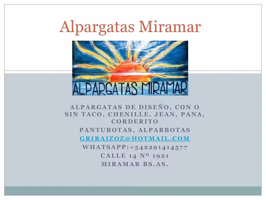 alpargatas miramar